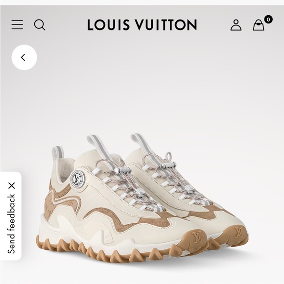 Louis Vuitton Shoes - Louis Vuitton Cream and Tan Sneakers